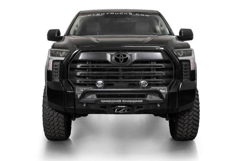 Toyota Tundra Bumper - Front - Addictive Desert Designs - Stealth Center Mount w/ Top Hoop - `22-`27 Toyota Tundra Bumper - Front - Addictive Desert Designs - Stealth Center Mount w/ Top Hoop - `22-`27